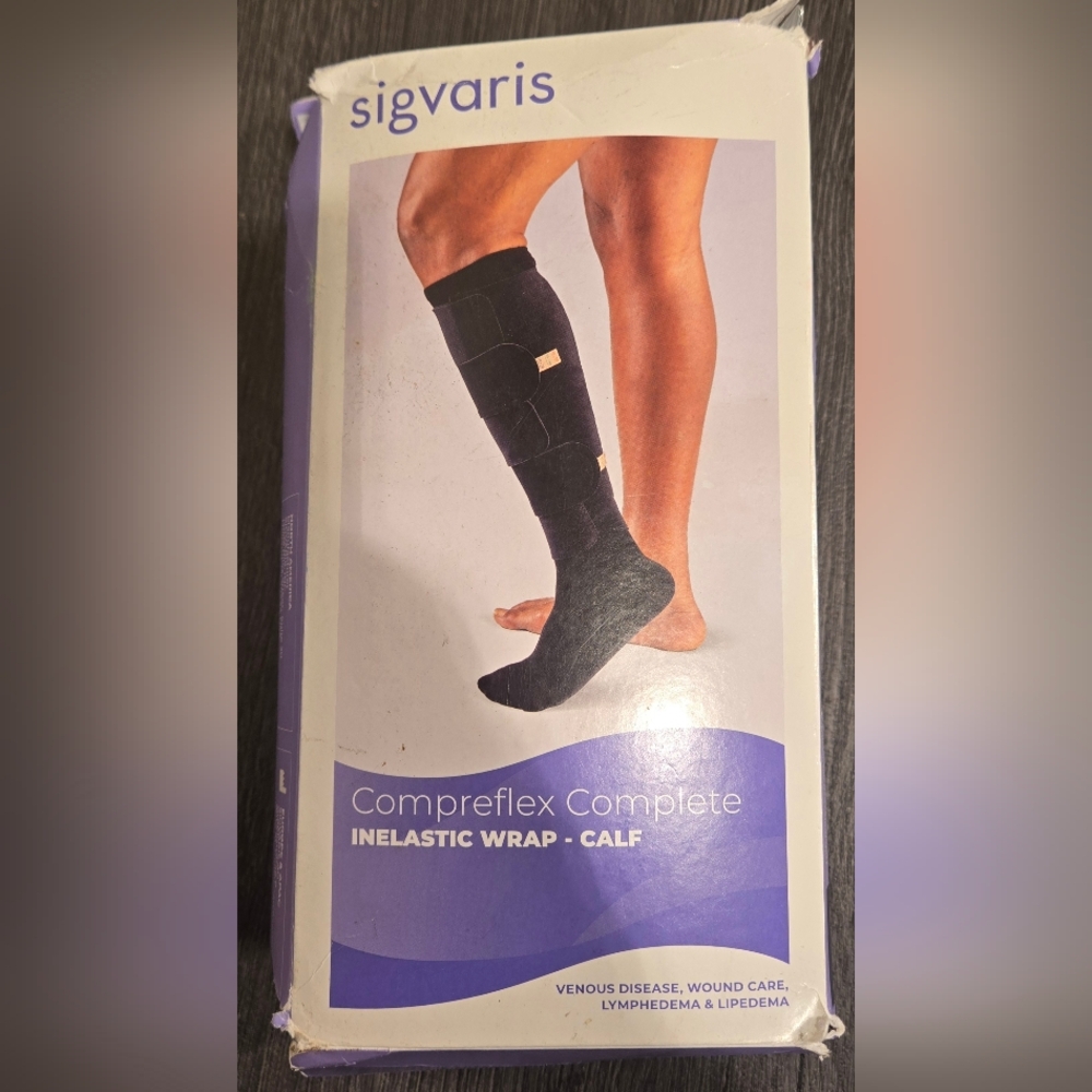SIGVARIS COMPREFLEX COMPLETE  Black Compression Calf Wrap‎